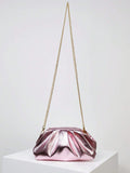 Buy SHEIN Medium Metallic Ruched Bag Pink Funky Pu in Pakistan