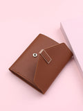 Buy SHEIN Metal Decor Fold Small Wallet Credit Card Small Purse ID Window Bi-Fold Women Wallet in Pakistan