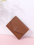 Buy SHEIN Metal Decor Fold Small Wallet Credit Card Small Purse ID Window Bi-Fold Women Wallet in Pakistan