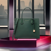 Buy Michael Kors Street Style 2 Way Plain Leather Elegant Crossbody Large - Green in Pakistan