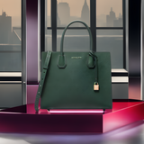 Buy Michael Kors Street Style 2 Way Plain Leather Elegant Crossbody Large - Green in Pakistan