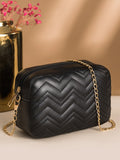 Buy SHEIN Mini Chevron Chain Crossbody Bag in Pakistan