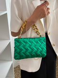 Buy SHEIN Minimalist Braided Design Square Bag in Pakistan
