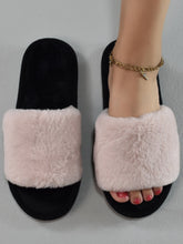 Buy SHEIN Minimalist Fuzzy Bedroom Slippers, Slip-on Pink Fashion Solid Color Women's Indoor Slippers in Pakistan