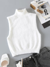 Buy SHEIN Mock Neck Fuzzy Knit Top in Pakistan