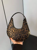 Buy SHEIN New Fashion Leopard Print Crescent Shoulder Bag, Street Style, Trendy, Stylish, Versatile Crossbody Bag For Women,Trendy Leopard Print Bag in Pakistan