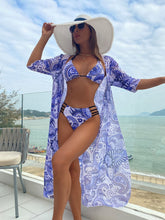 Buy SHEIN Paisley & Mandala Print Bikini Set Triangle Bra & Cut Out Hipster Bottom & Cover Up 3 Piece Bathing Suit in Pakistan