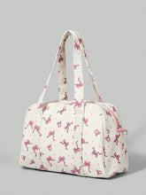 Buy SHEIN ROMWE Kawaii Women's Fashionable Portable Corduroy Bow & Polka Dot Print Handbag in Pakistan