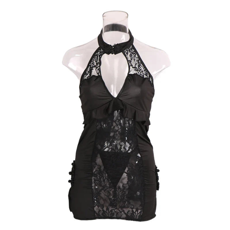 Buy Collar Open Neck Sexy Mesh Lingerie in Pakistan