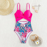 Buy Tropical Print Cut Out Push Up Bikini Set in Pakistan
