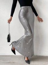 Buy SHEIN BAE High Waist Metallic Mermaid Hem Skirt in Pakistan
