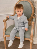 Buy SHEIN Baby Boys' Jacket And Pants Set, Autumn/Winter in Pakistan