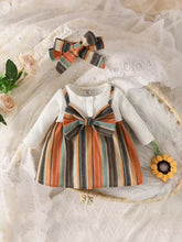 Buy SHEIN Baby Girl Newborn Plaid Bow Front 2 In 1 Dress With Headband in Pakistan