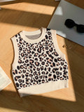 Buy SHEIN Comfortcana Casual Leopard Jacquard Women's Knitwear Top in Pakistan