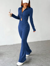 Buy SHEIN EZwear Zip Up Jacket & Flare Leg Pants in Pakistan