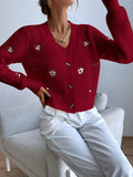 Buy SHEIN Essnce Floral Embroidery Cardigan & Knit Top in Pakistan