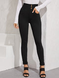 Buy SHEIN Essnce High-Rise Skinny Jeans in Pakistan