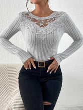 Buy SHEIN Frenchy Guipure Lace Insert Tee in Pakistan