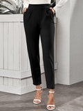 Buy SHEIN Frenchy High-Rise Slant Pocket Tapered Pants in Pakistan