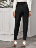 Buy SHEIN Frenchy High-Rise Slant Pocket Tapered Pants in Pakistan