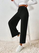 Buy SHEIN Frenchy Solid Knot Waist Wide Leg Pants in Pakistan