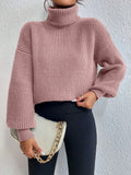 Buy SHEIN Frenchy Turtleneck Drop Shoulder Sweater in Pakistan