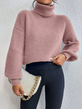 Buy SHEIN Frenchy Turtleneck Drop Shoulder Sweater in Pakistan