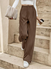 Buy SHEIN Frenchy Women's Old Money Style Vacation & Casual Solid Color Button-Front Linen Straight Pants in Pakistan