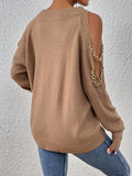 Buy SHEIN LUNE Cold Shoulder Chain Detail Sweater in Pakistan