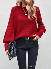 Buy SHEIN LUNE Mock Neck Lantern Sleeve Sweater in Pakistan