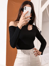 Buy SHEIN Modely Cut Out Asymmetrical Neck Tee in Pakistan