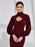 Buy SHEIN Modely Mock Neck Super Crop Sweater & Sweater Dress in Pakistan