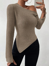 Buy SHEIN Priv̩ Asymmetrical Neck Split Sleeve Sweater in Pakistan