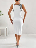 Buy SHEIN Priv̩ Contrast Binding Bodycon Dress in Pakistan
