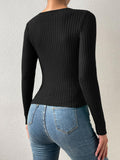 Buy SHEIN Privé Cut Out Twist Front Sweater in Pakistan