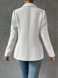 Buy SHEIN Privé Double Breasted Flap Detail Blazer Without Belt in Pakistan