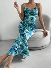 Buy SHEIN Priv̩ Floral Print Draped Collar Cami Dress in Pakistan