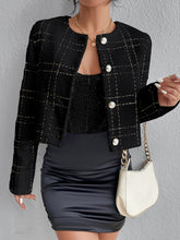 Buy SHEIN Priv̩ Plaid Pattern Button Front Overcoat in Pakistan