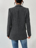 Buy SHEIN Priv̩ Plaid Print Shawl Collar Blazer in Pakistan