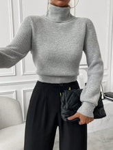 Buy SHEIN Privé Turtleneck Ribbed Knit Turtleneck Sweater in Pakistan