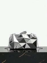 Buy SHEIN SXY Silver Irregular Geometric Shaped Fashion Evening Bag in Pakistan