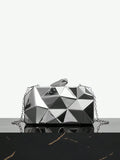 Buy SHEIN SXY Silver Irregular Geometric Shaped Fashion Evening Bag in Pakistan