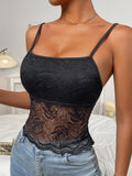 Buy SHEIN SXY Solid Lace Cami Top in Pakistan
