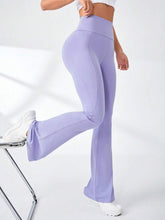 Buy SHEIN Sport Studio Wide Waistband Flare Leg Sports Pants in Pakistan