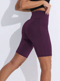 Buy SHEIN Sport Studio Wide Waistband Phone Pocket Side Biker Shorts in Pakistan
