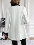 Buy SHEIN Unity Contrast Panel Double Breasted Blazer in Pakistan