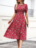 Buy SHEIN Unity Floral Print Puff Sleeve Dress in Pakistan