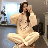 Buy Smiley Face Fleece Pajama Suit in Pakistan
