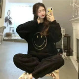 Buy Smiley Face Fleece Pajama Suit in Pakistan