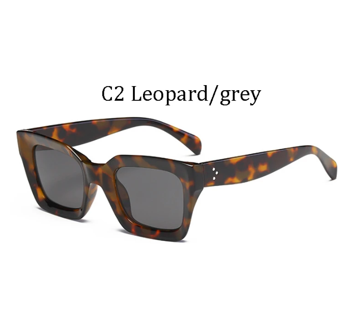 Buy Orb & Gravel Luxury Leopard Square Sunglasses in Pakistan